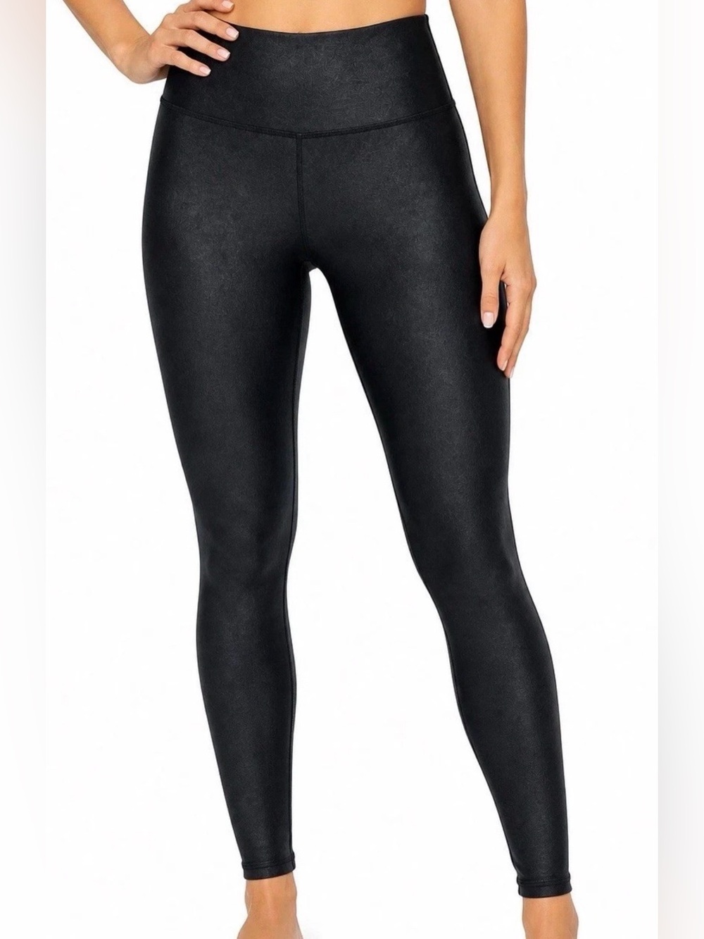 SPANX Faux Leather Like Ankle Skinny Jeans Black XL NWT Petite